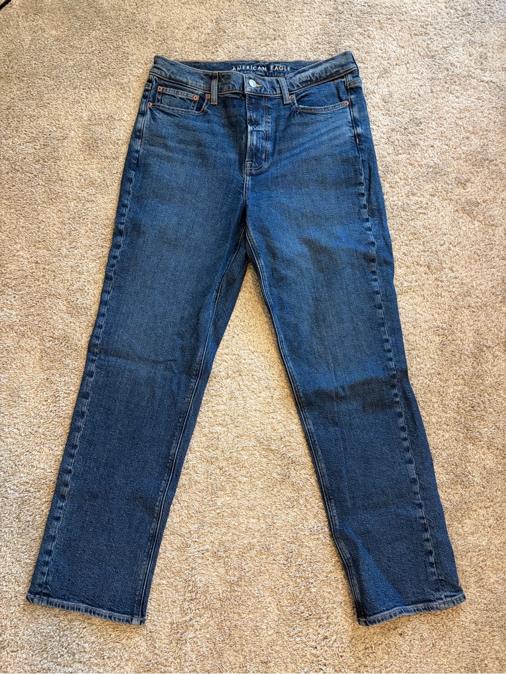 American Eagle Outfitters Indigo Straight-Leg Women's Jeans
